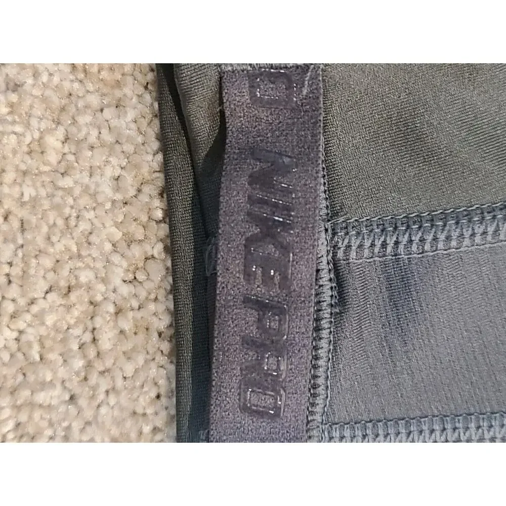 Nike Pro Hyperwarm XS Gray Pants Purple‎ Swoosh